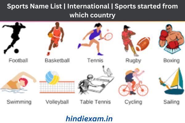 Sports Name List International Sports started from which country